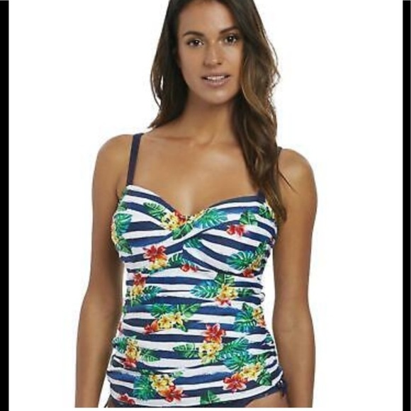 NWT Fantasie Porto Twist Tankini Swim Top 38DD - Picture 4 of 15